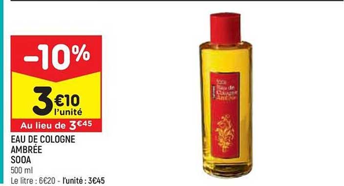 eau de cologne ambrée sooa