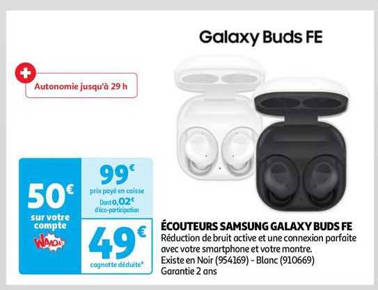 écouteurs samsung galaxy buds fe