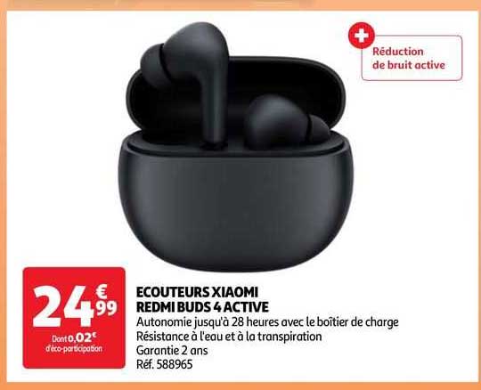 écouteurs xiaomi redmi buds 4 active