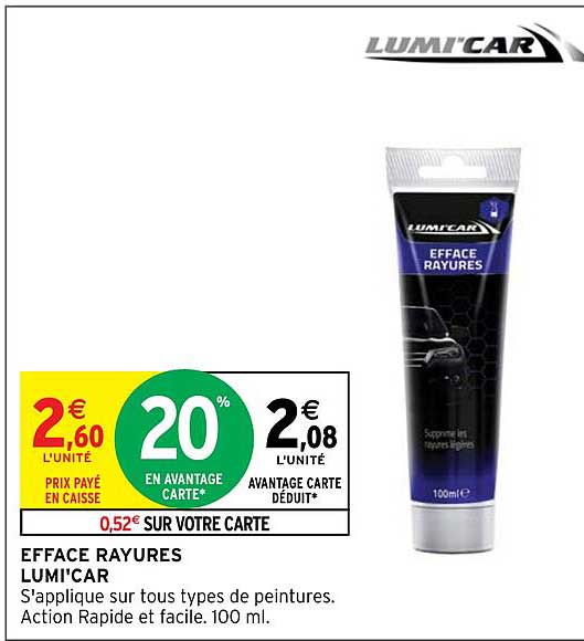 efface rayures lumi'car