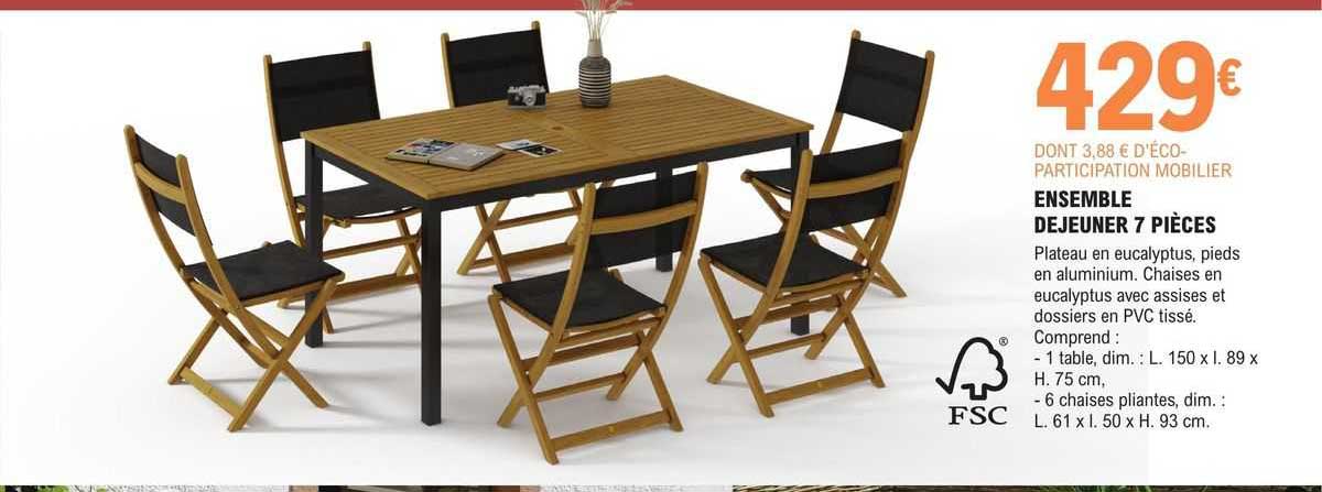 Ensemble Déjeuner 7 Pièces