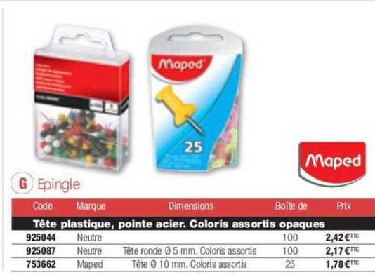 epingle maped