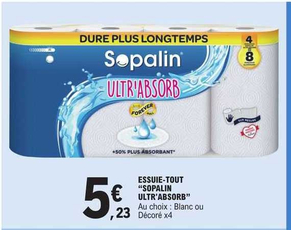 essuie-tout "sopalin ultr'absorb"