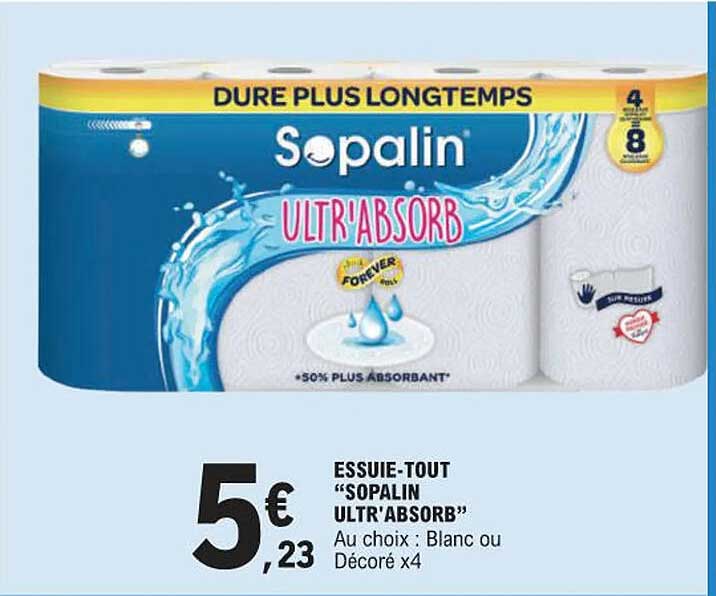 essuie-tout "sopalin ultr'absorb"