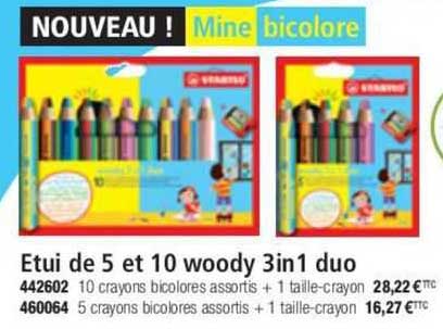 etui de 5 et 10 woody 3in1 duo