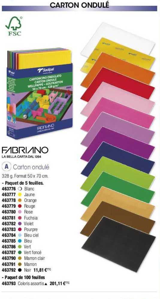 fabriano carton ondulé