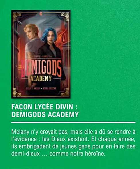 façon lycée divin : demigods academy
