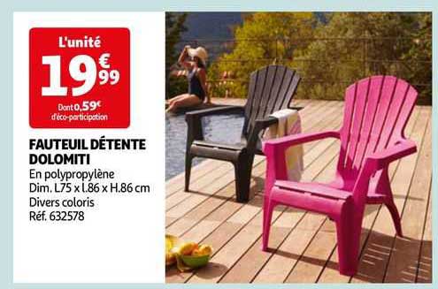 fauteuil détente dolomiti