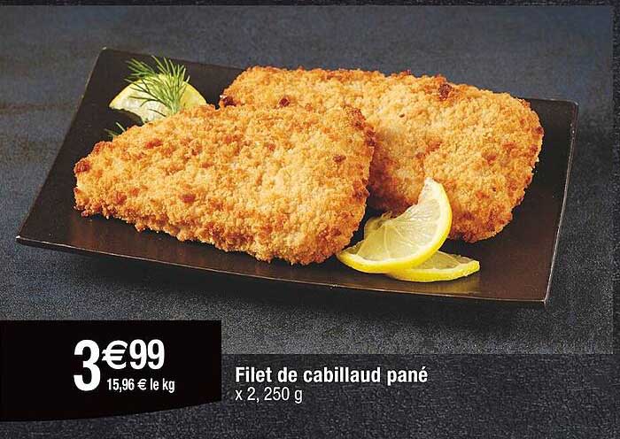 Filet De Cabillaud Pané