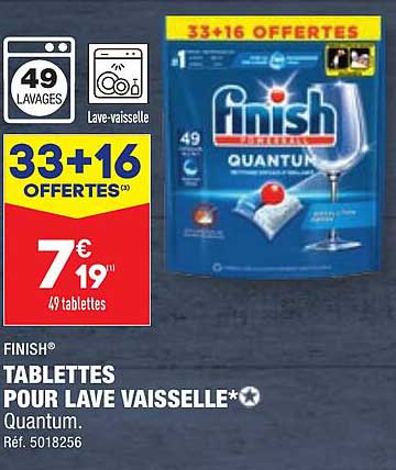 finish tablettes pour lave vaisselle