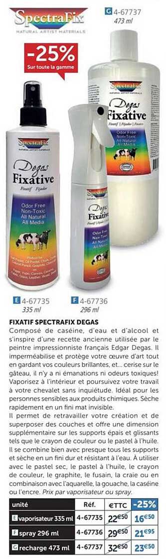 Fixatif Spectrafix Degas