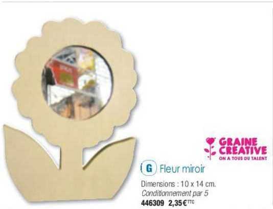fleur miroir graine créative