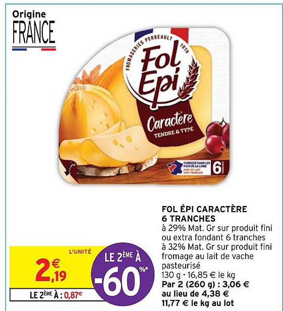 fol épi caractère 6 tranches