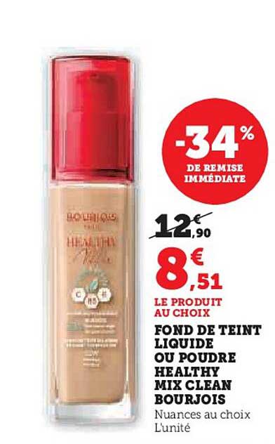 fond de teint liquide ou poudre healthy mix clea bourjois