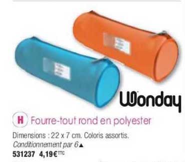 Fourre-tout Rond En Polyester