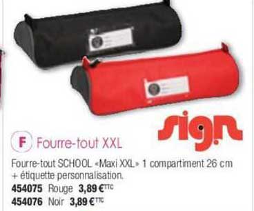 fourre-tout xxl sign