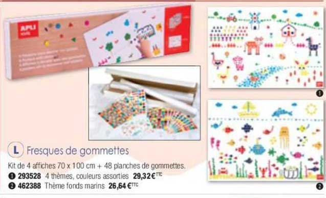 fresques de gommettes