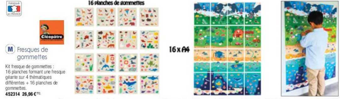 fresques de gommettes