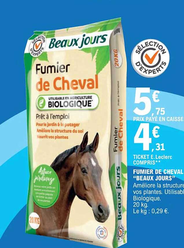 fumier de cheval "beaux jours"