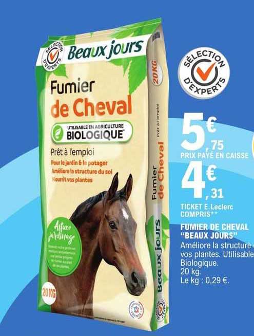 fumier de cheval "beaux jours"