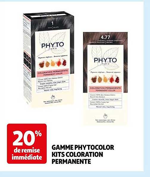 gamme phytocolor kits coloration permanente
