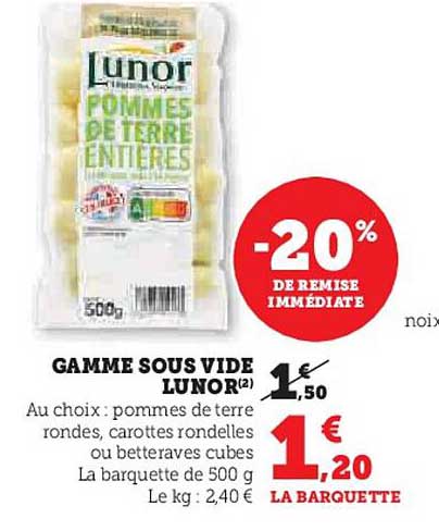 gamme sous vide lunor