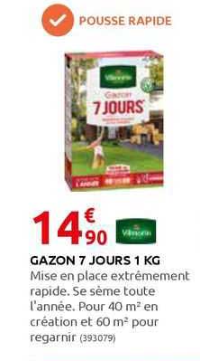 gazon 7 jours 1 kg