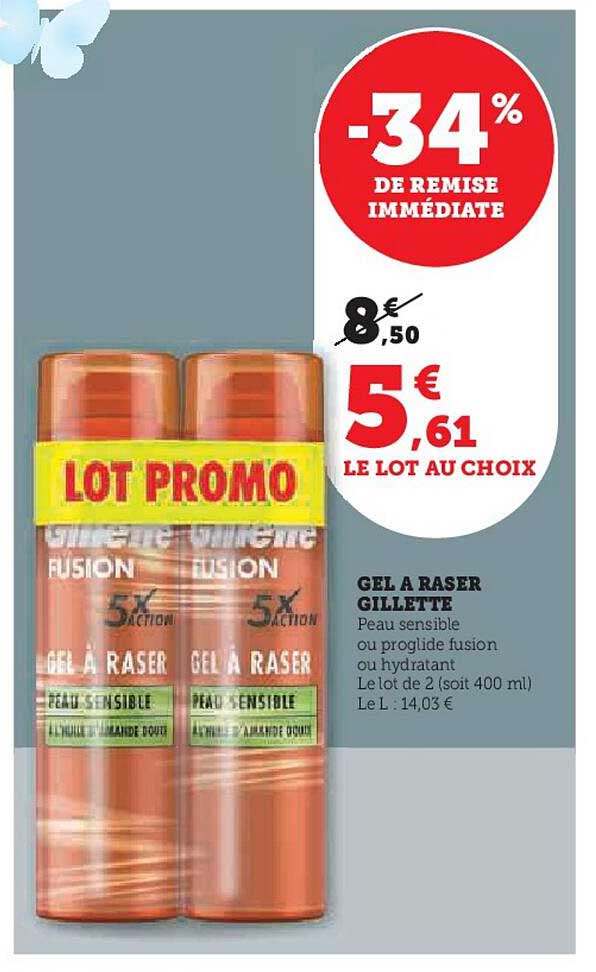gel a raser gillette