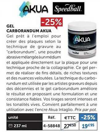 gel carborandum akua