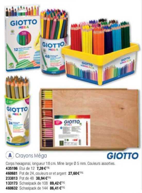 giotto crayons méga
