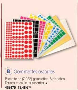 gommettes assorties