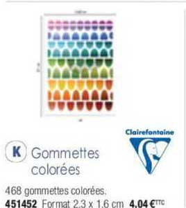 gommettes colorées