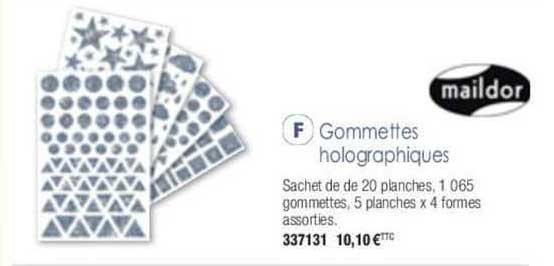 gommettes holographiques