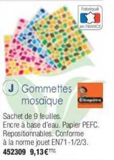 gommettes mosaïque