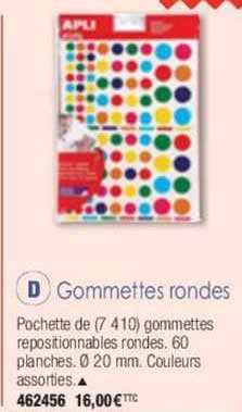 gommettes rondes