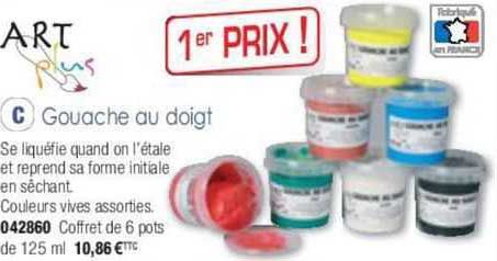 gouache au doigt art plus