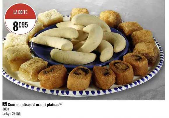 gourmandises d'orient plateau