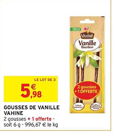 gousses de vanille vahine