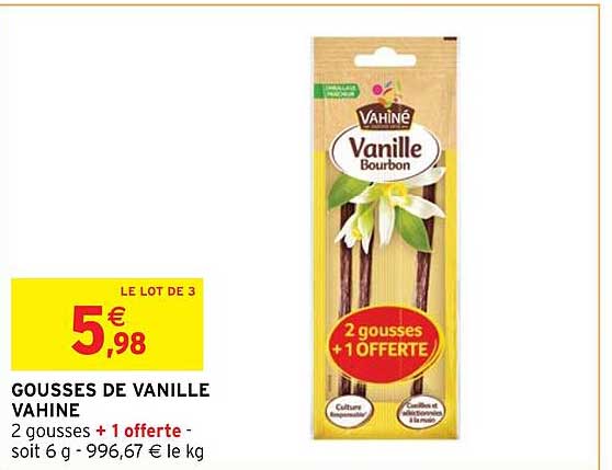 gousses de vanille vahine