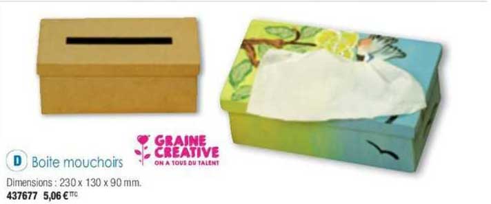 graine creative boite mouchoirs