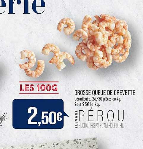 grosse queue de crevette