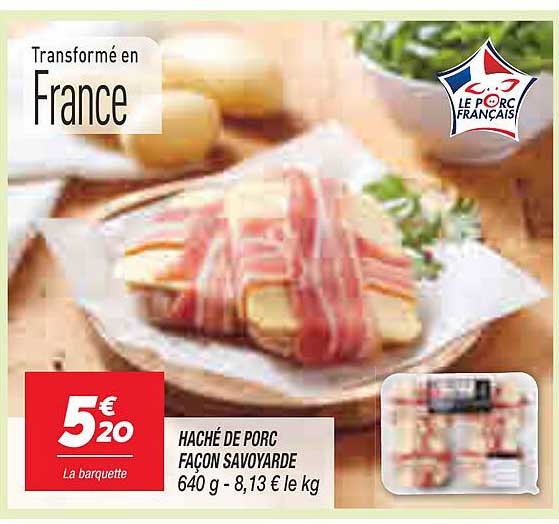 haché de porc façon savoyarde