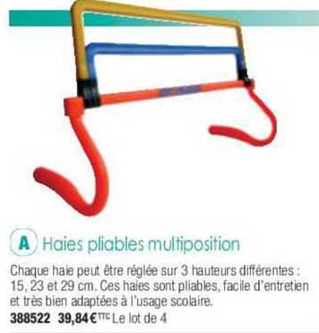 haies pliables multiposition