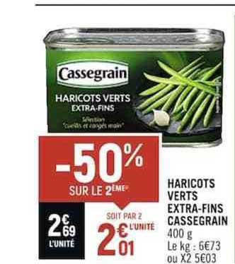 Haricots Verts Extra-fins Cassegran