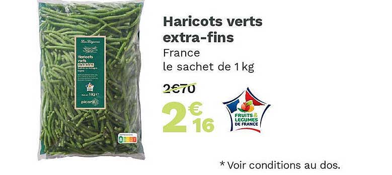 haricots verts extra-fins