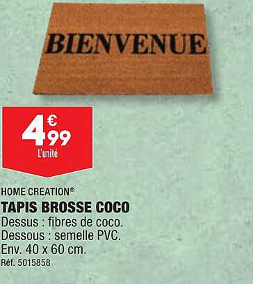 Home Creation Tapis Brosse Coco