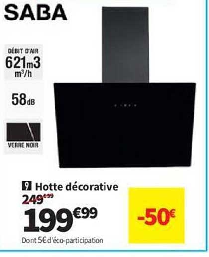 hotte décorative saba