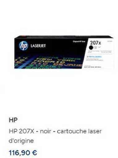 hp 207x - noir - cartouche laser d'origine