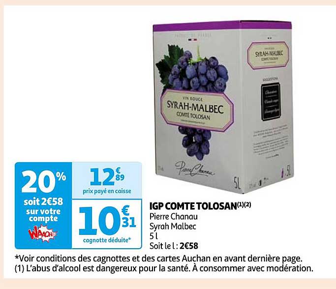 igp comte toosan pierre chanau syrah malbec