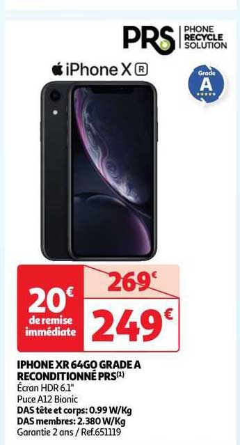 Iphone Xr 64go Grade A Reconditionné Prs